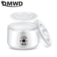 DMWD Mini Yogurt Maker Leben Natto Enzyme Pickles Fermention Machine 1L/1.7L Glass Container Timed Electric Yoghurt Fermenter