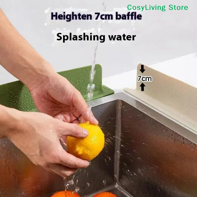 

1 шт. силиконовый защитный экран от брызг для кухонной раковины, водонепроницаемая защита от брызг для умывальника, барьер от воды