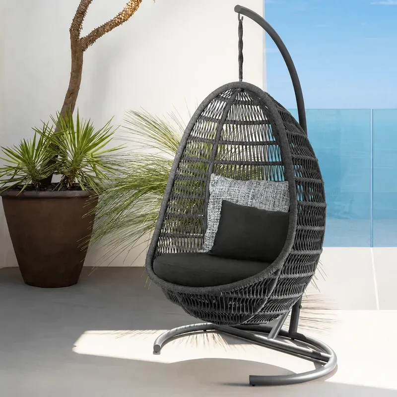 YAO Outdoor Hanging Basket Chair for Villa Terrace Garden Balcony Courtyard Hotel B&B Single Swing Rocking Seat Leisure Furnitur