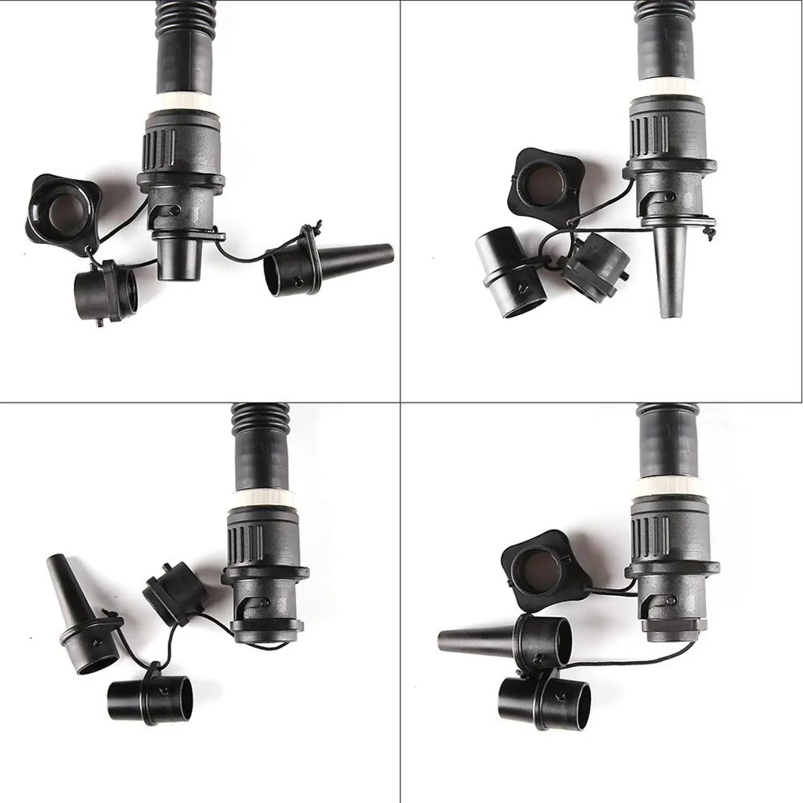 Kayak Air Valve Adapter Plastic Pump Converter Lightweight Nozzle Attachments for Inflatable Boats Accessories