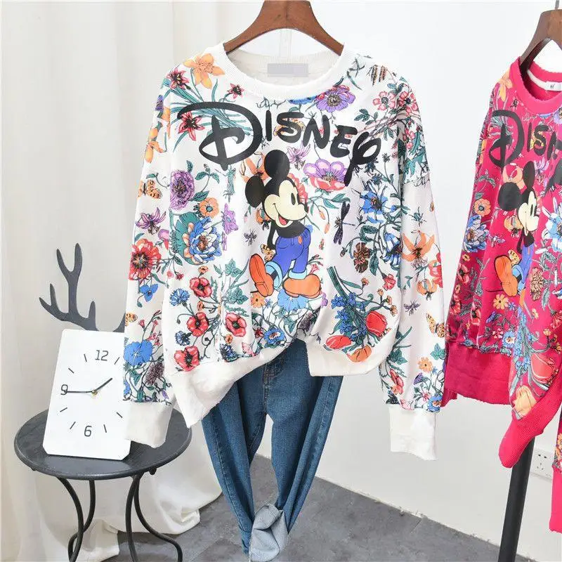 Women Hoodies Cartoon Korean Style Autumn Spring  Sweatshirt Long Sleeve pullovers Clothes Harajuku Hoodies Casual Blouse