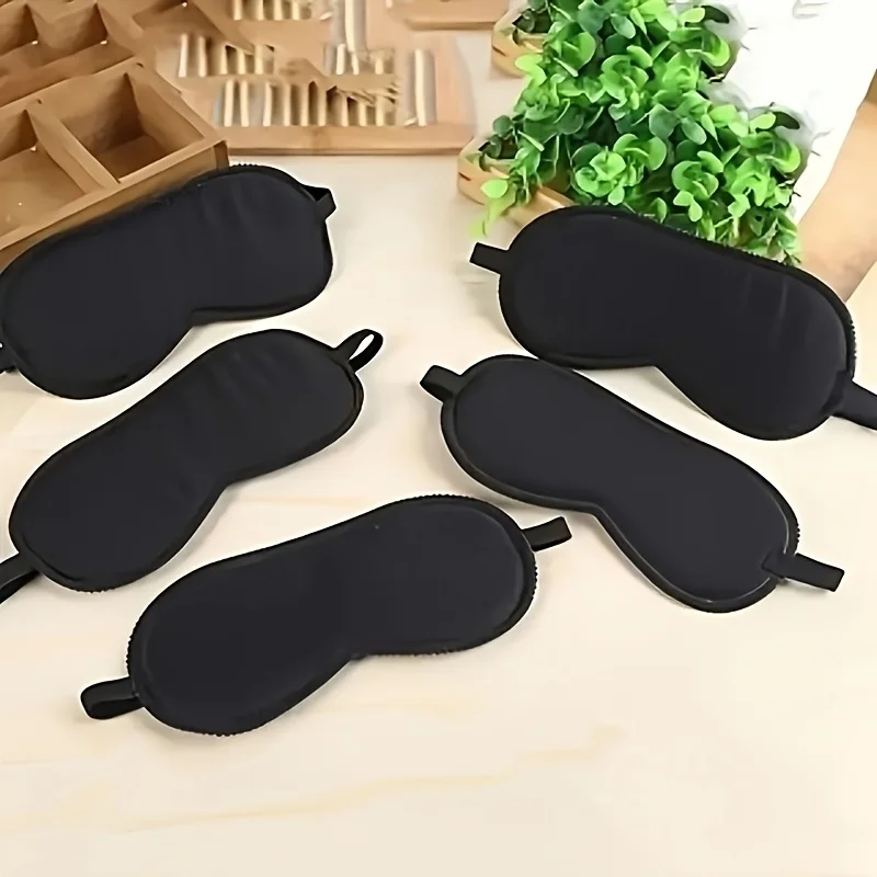 5 soft eye masks, lightweight and comfortable, light blocking and breathable, adjustable sleep goggles for travel relaxation
