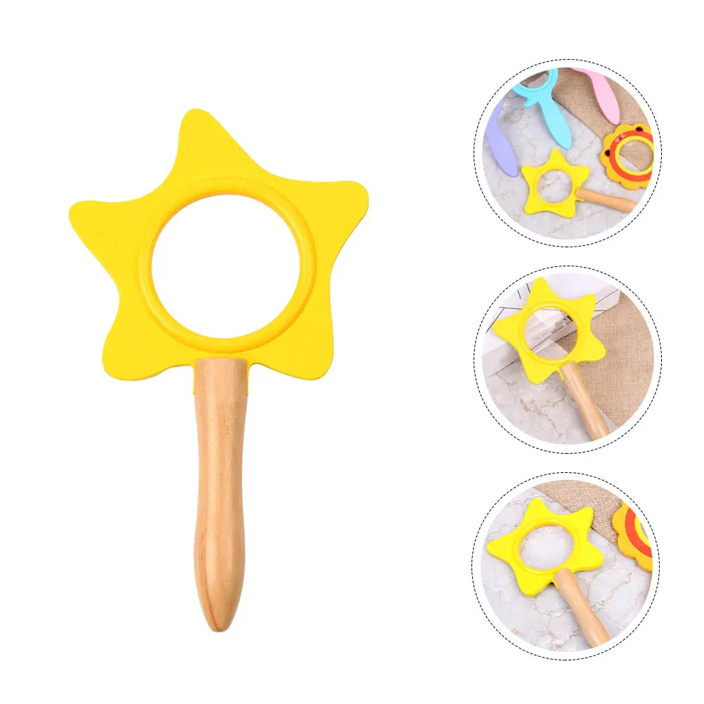 

Magnifier Glasses Lightweight Portable Cartoon Observation Lens Safe Practical Use Mini Simple Modeling