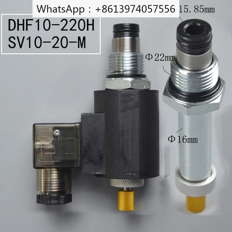 

Two position two normally closed thread hydraulic valve plug-in solenoid valve DHF10-220H SV10-20M