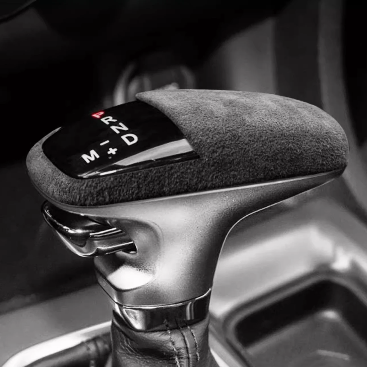 

Suede Leather Shift Knob Cover Collar for Dodge Durango SRT, Charger SRT and Challenger SRT 2016 2017 2018 2019 2021 2022 2023