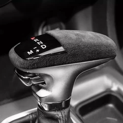 Suede Leather Shift Knob Cover Collar for Dodge Durango SRT, Charger SRT and Challenger SRT 2016 2017 2018 2019 2021 2022 2023