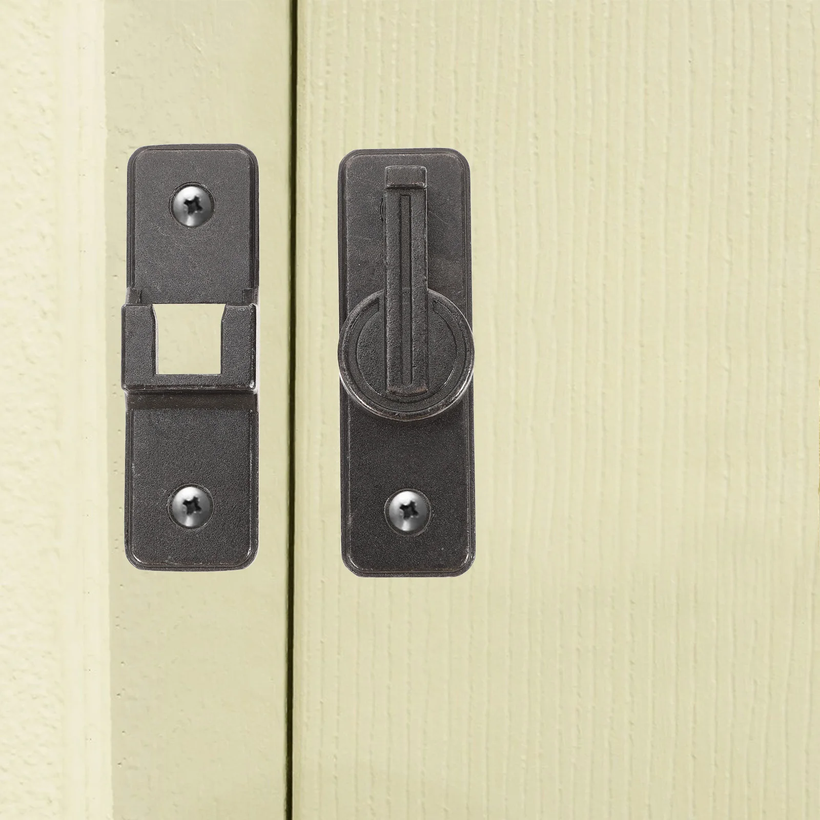 

Barn Door Latch 90 Degree Rotatable Glow in Dark Anti-Theft Door Lock Latch Smooth Ball Bearing Slot for Sliding Gates Bathrooms