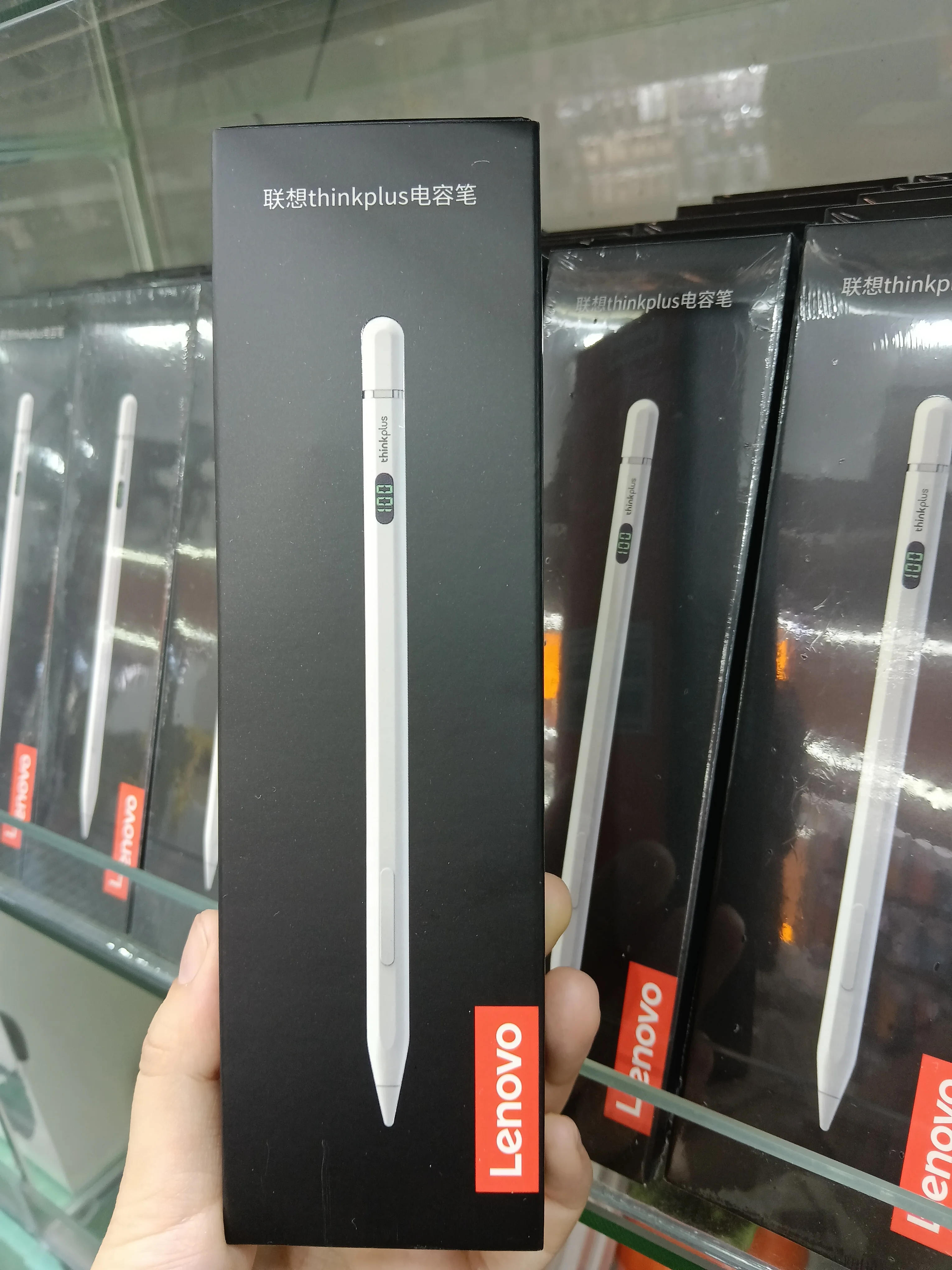Fotografia 5: Caneta Stylus Lenovo BP26 com Display de Energia, para Apple iPad Air 13 polegadas M2 2024, M4 Pro 11 e 12.9 polegadas, Air 4 e Air 5, 10.9 polegadas