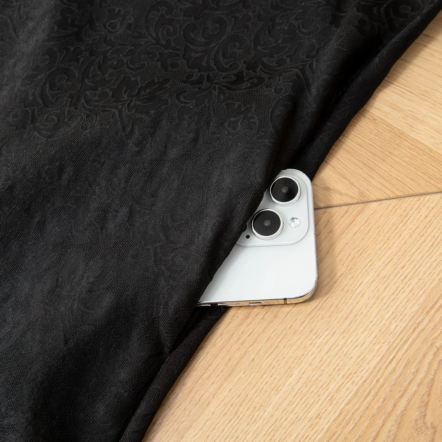 Winsleter-Women 100%Real Silk Watered Gauze Elegant Dress, O Neck Jacquard, Retro Commute Casual Dresses, 2025 Autumn D58406CC