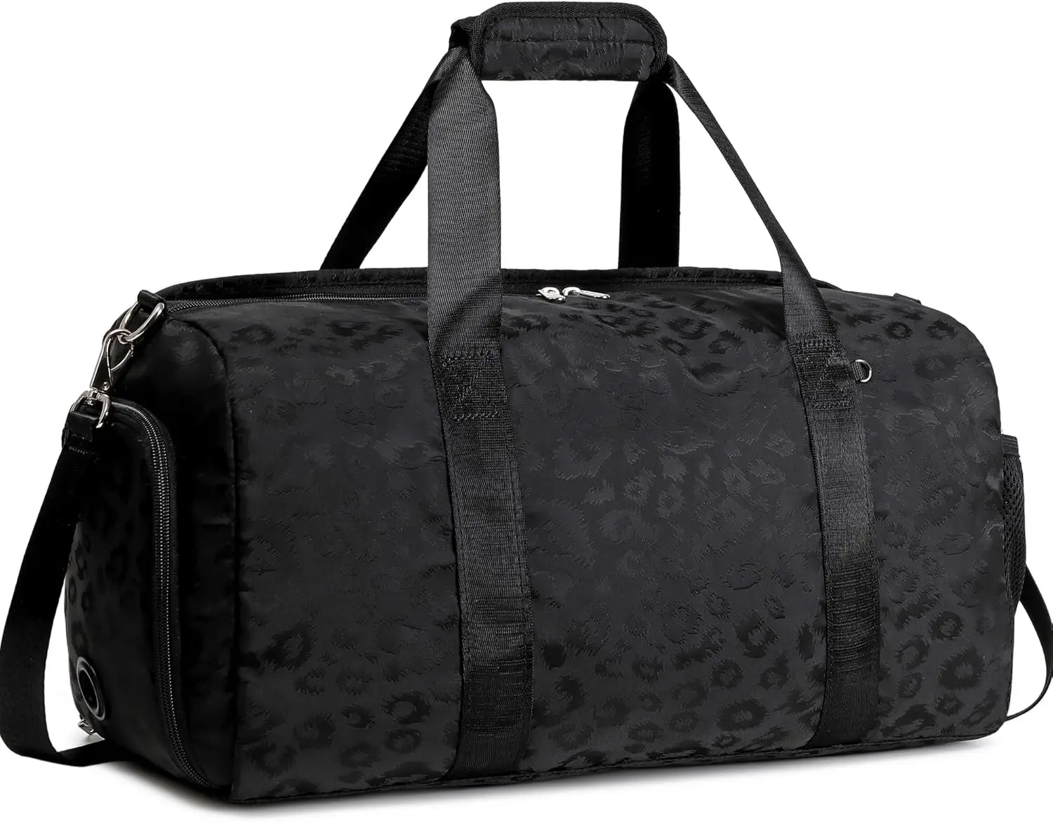 

Танцевальная сумка для девочек с отделением для обуви и мокрым карманом, спортивная сумка с леопардовым дизайном на ночь