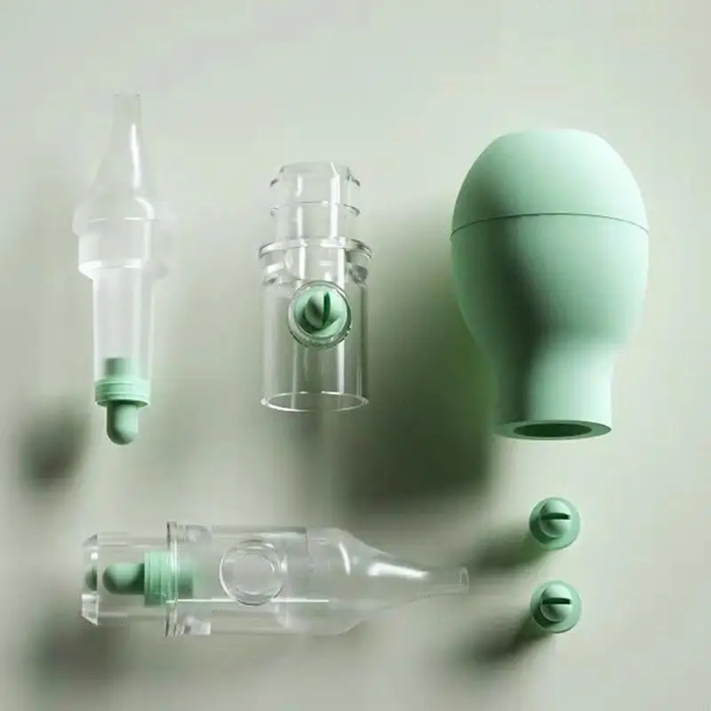 

Kids Nasal Aspirator Manual Nose Vacuum Suction Portable Baby Nose Cleaning