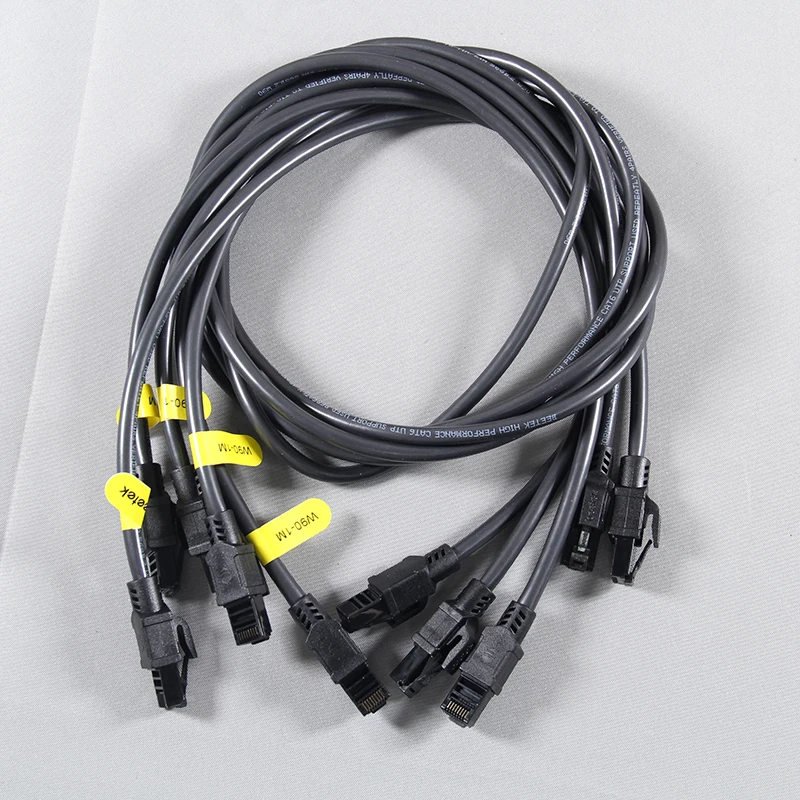 LED Display Screen CAT6 Network Cable RJ45 Ethernet Cable 1M 1.2M 5M 10M Anti‑break Crystal Connector Signal Transmission Cord