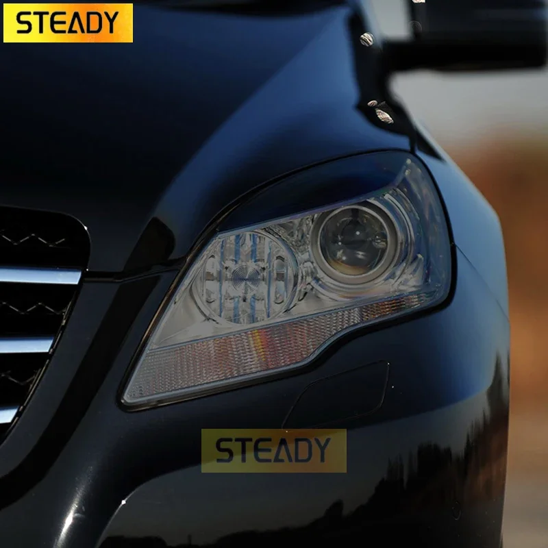 

Car Headlight Protective Film Transparent Smoked Black TPU Sticker For Mercedes Benz R Class W251 2010-2017 R350 Accessories