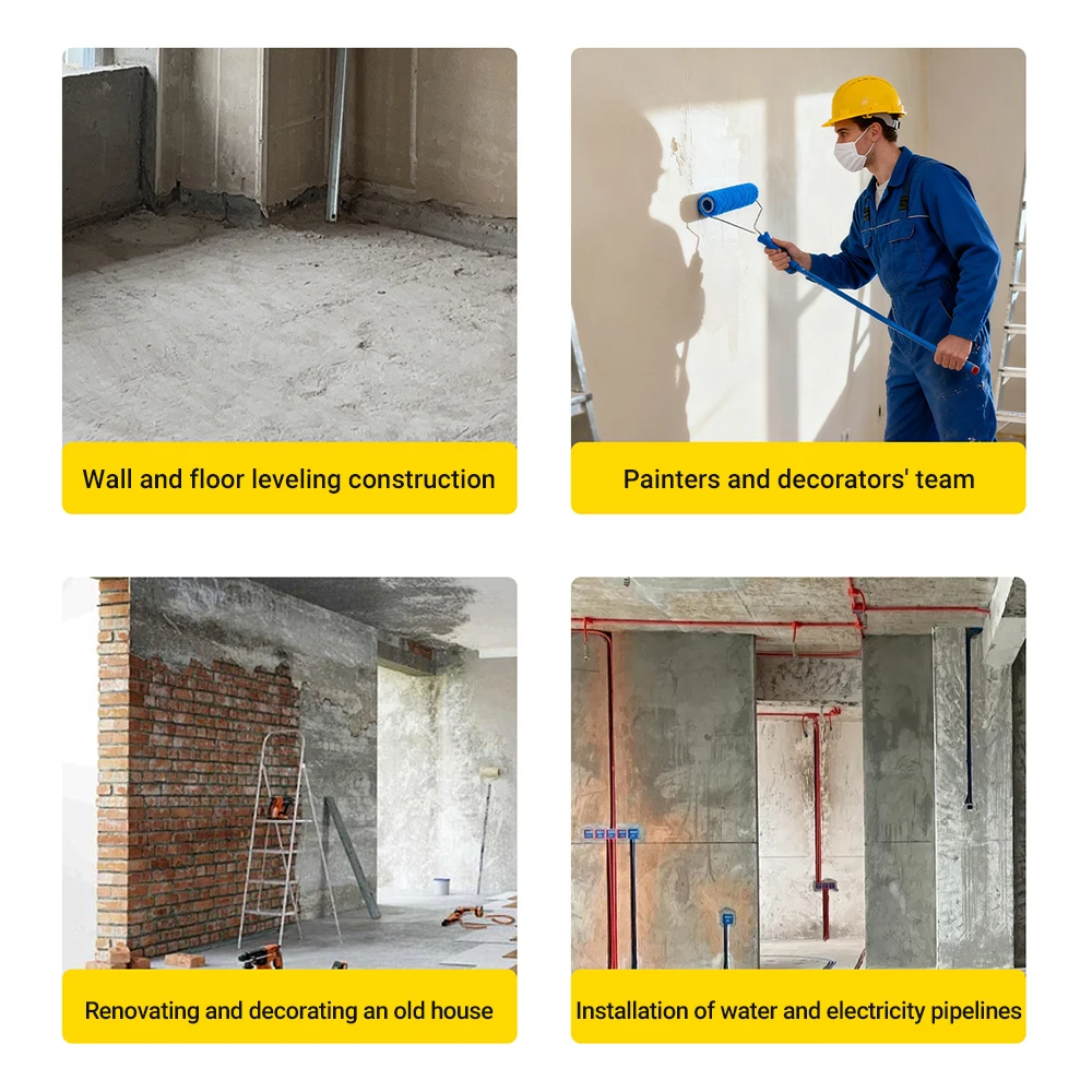 Suporte de nível de lasers giratório de 360 graus com bolha noturna fluorescente e ferramenta menos montagem na parede para fácil instalação