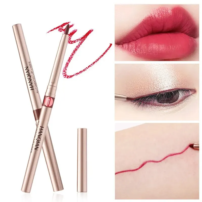 Automatic Rotating Lip Pencil Waterproof Lasting Non-bleaching Lip Liner Novice Cosmetics Lip Base Lipstick