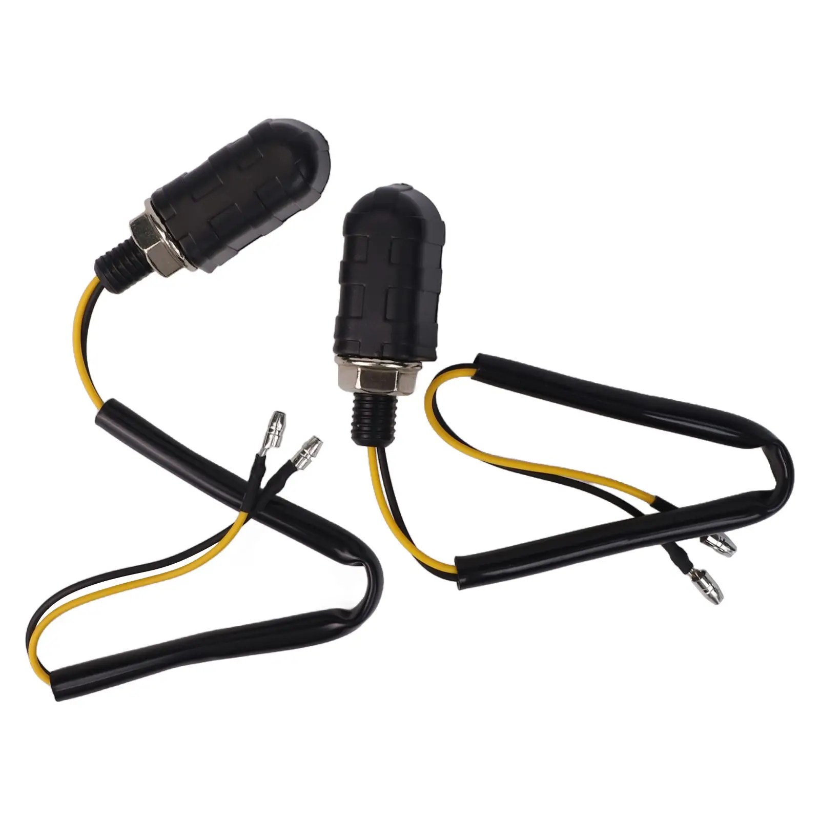 Motorcycle Safety Clear Lens Motorcycle Turn Signals Amber Tail Light Bright Amber Light Long-lasting Performance For Dirt Bikes