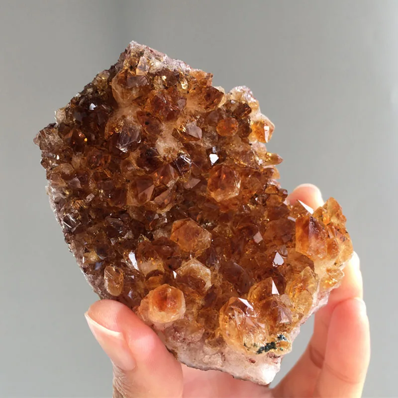 Natural Gemstone Amethyst Original Geode Citrine Free Form Mineral Specimen Home Room Decoration Holiday Gift Spirit Stone