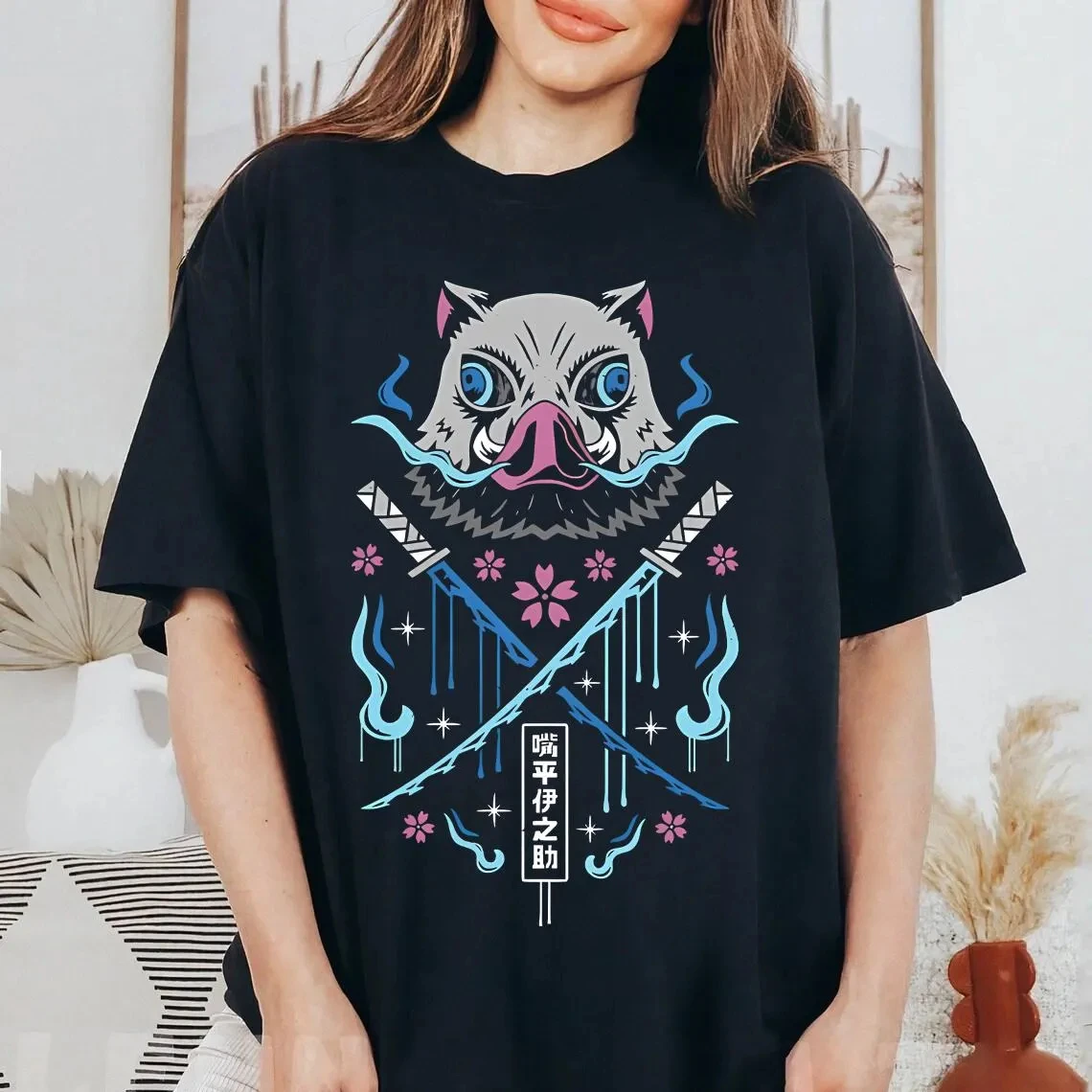 Inosuke Retro Anime T-Shirt, Retro Anime Manga Fans Gift Men and Women