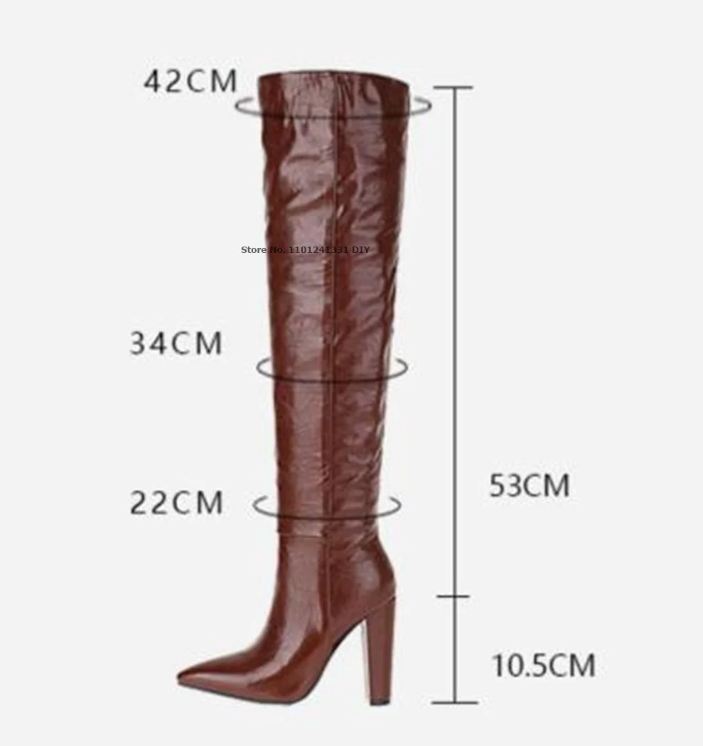 Women Grey Suede Leather Knee High Long Boots Women Winter Thin High Heel V Neck Pointed Toe Gladiator Booties