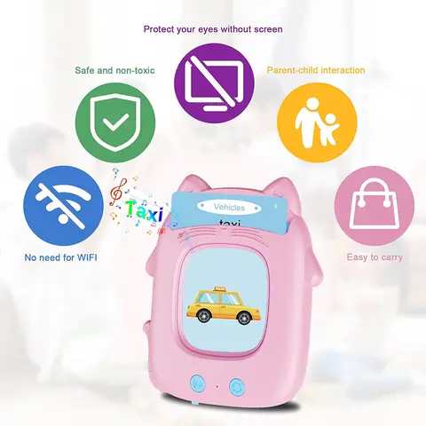 Talande Flashcards Lärande Maskin för Småbarn Engelska / Spanska / Italienska / Arabiska Ljud Tidig Pedagogisk Leksak Present 10 best sales Arabiska pedagogiska leksaker - №1