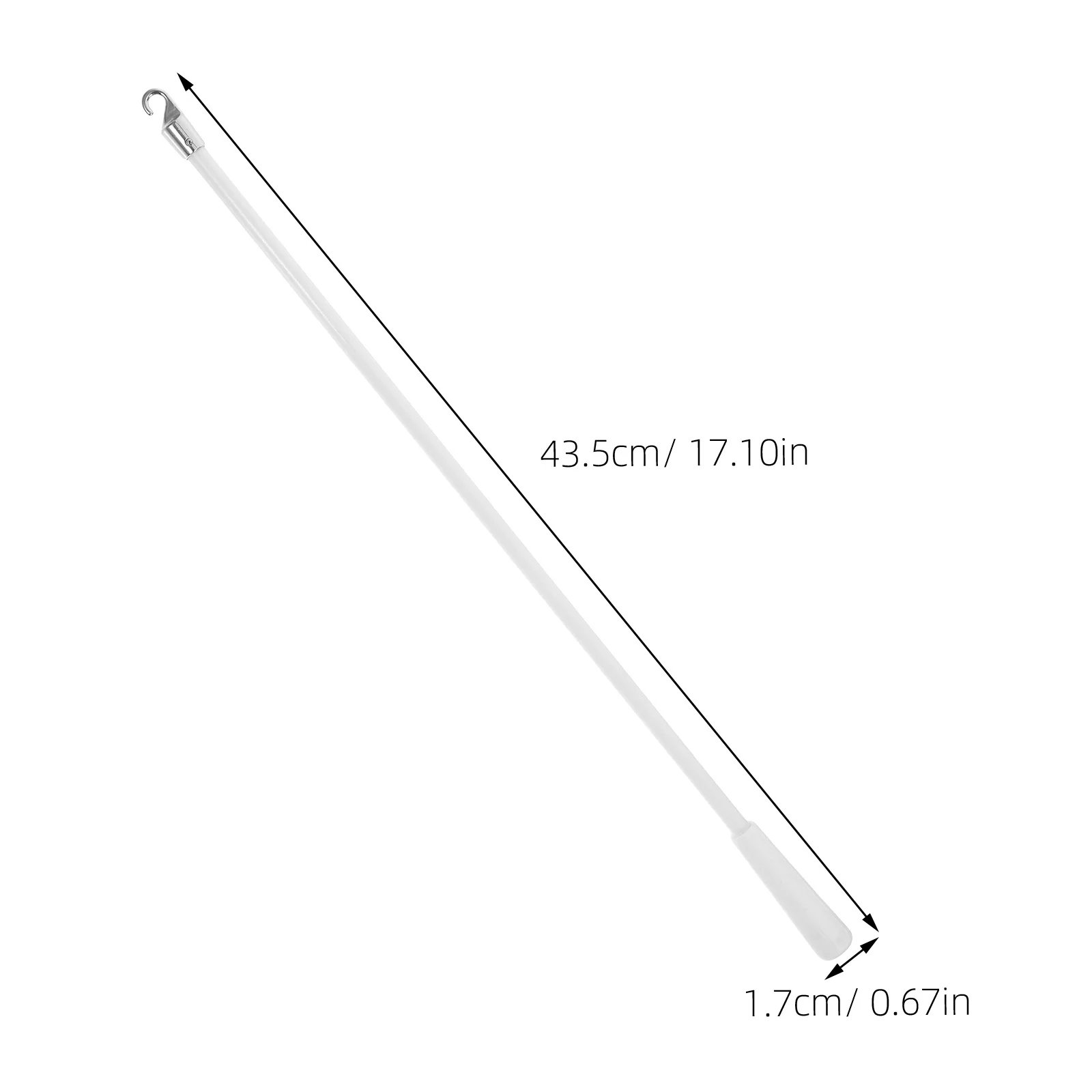 2pcs Blinds Wand Replacement Fiberglass Alloy Easy Install Simple Push Operation For Vertical Curtains Window Blind