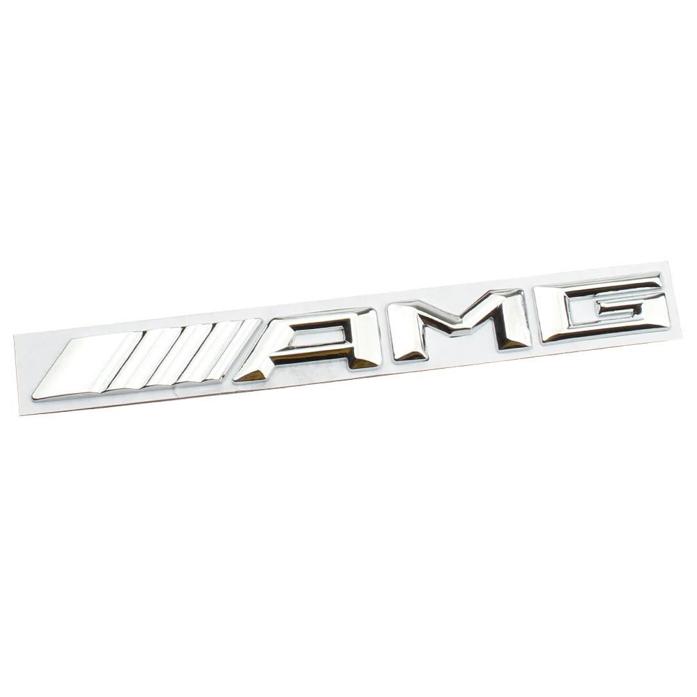 3D Alloy Logo AMG Emblem Letters Car Trunk Badge For Mercedes Benz W204 W205 W176 W177 W212 W213 AMG Sticker Accessories