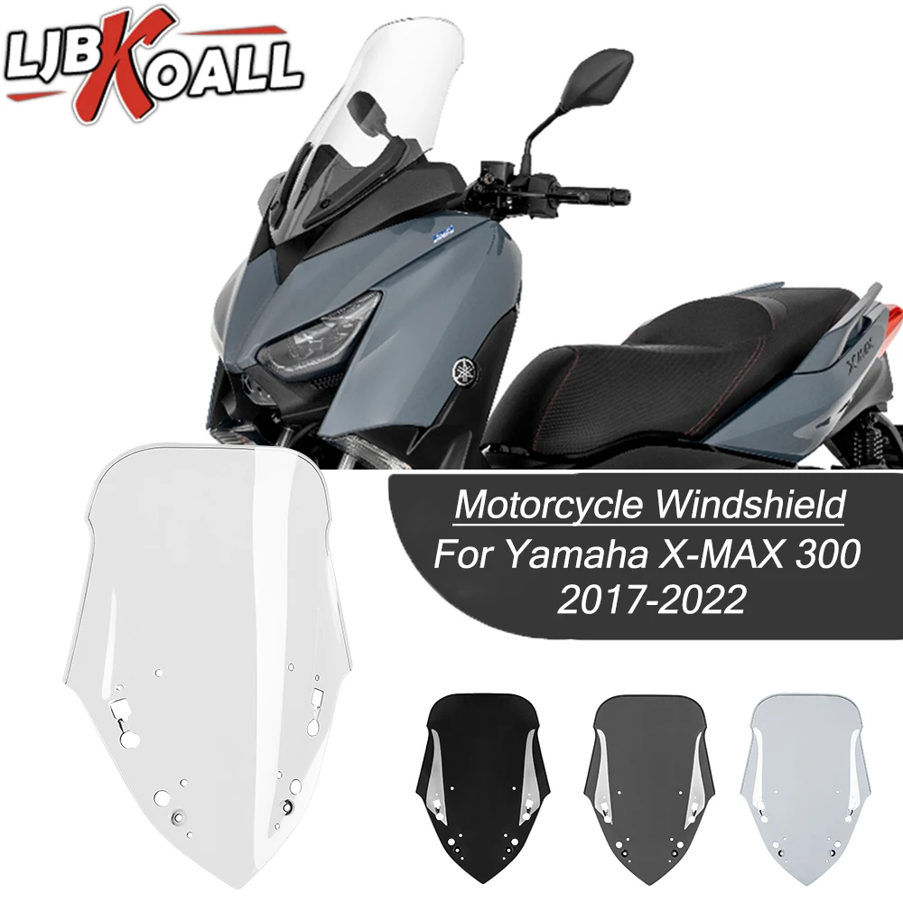 

XMAX X-MAX 300 Windscreen Windshield Wind Deflector Shield Screen Visor Glass For Yamaha X-MAX300 XMAX300 2017-2022 2021 2020