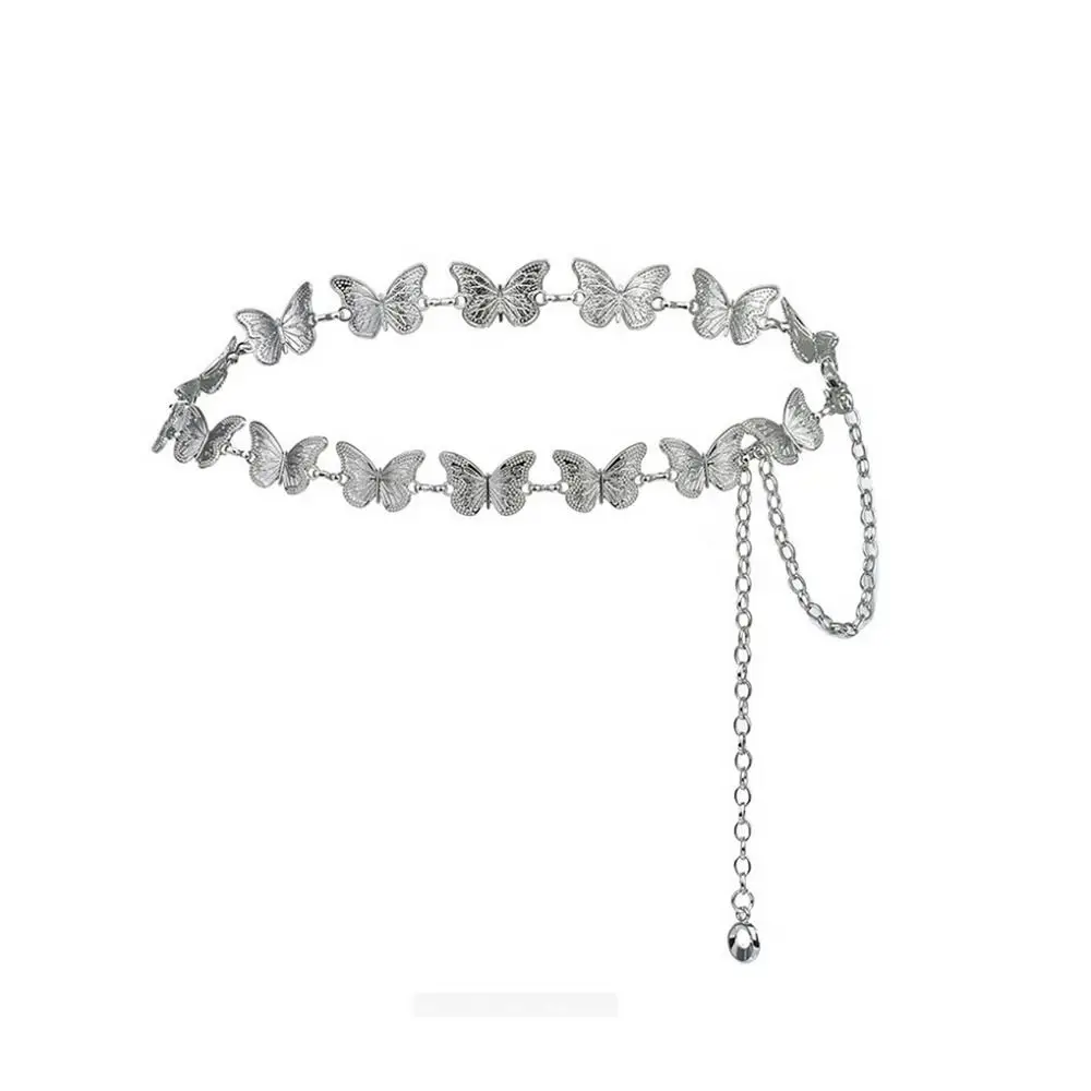 Пояс-бабочка прочный регулируемый винтажный пояс цепочка для тела аксессуары для одежды для женщин