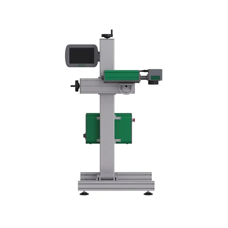 야오마텍 CNC 레이저 생산용 파이버 레이저 마킹 조각기, 유통기한 프린터, 금속 바코드 QR 코드 조각기