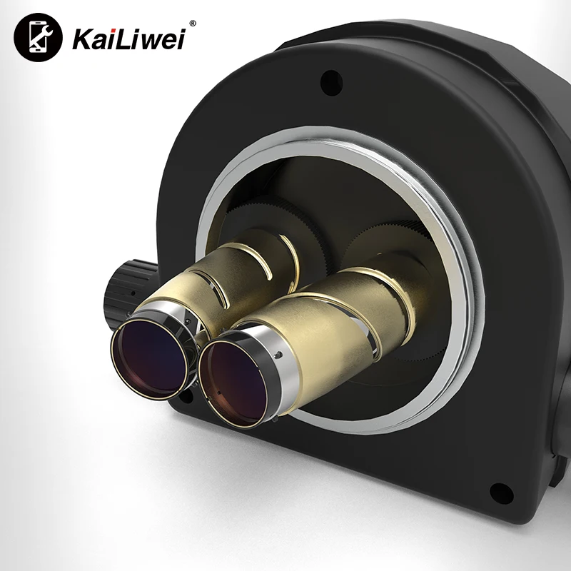 Kailiwei-ステレオ三眼ズーム顕微鏡ヘッド,7x-45x 3.5x-90x 180x,0.5x0.7x2.0x補助焦点レンズ