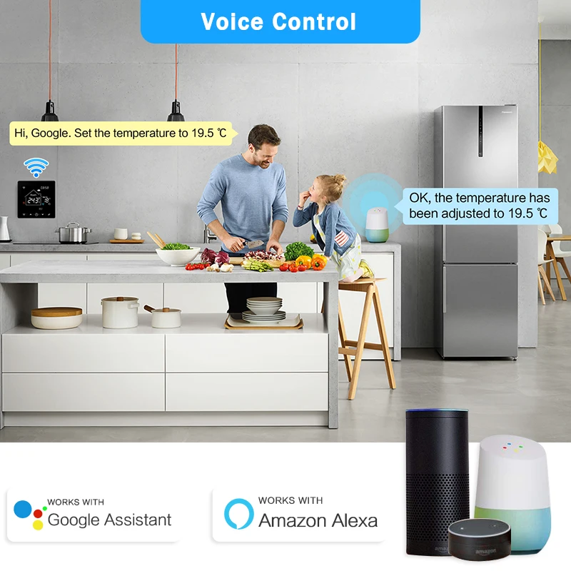 Tuya Smart Home Wifi riscaldamento termostato riscaldamento a pavimento acqua caldaia a Gas termostato temperatura termoregolatore Google Home Alexa