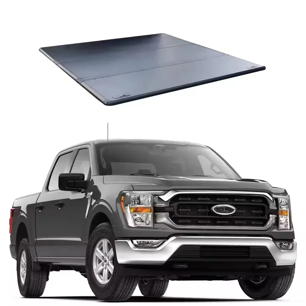 Soft Roll Up Truck Bed Cover Folding Tonneau Cover For Ford F-250