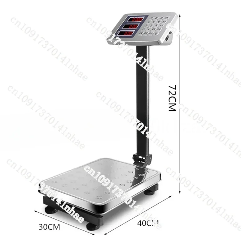 Stainless steel waterproof folding table scale 150kg commercial electronic scale 100kg commercial scale