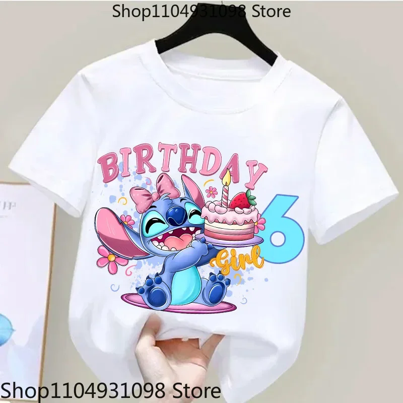 Cute Cartoon Alien Short Sleeve Cotton Tee Kids Graphic T-Shirt for Toddler Boys And Girls Summer Birthday Gift Tops
