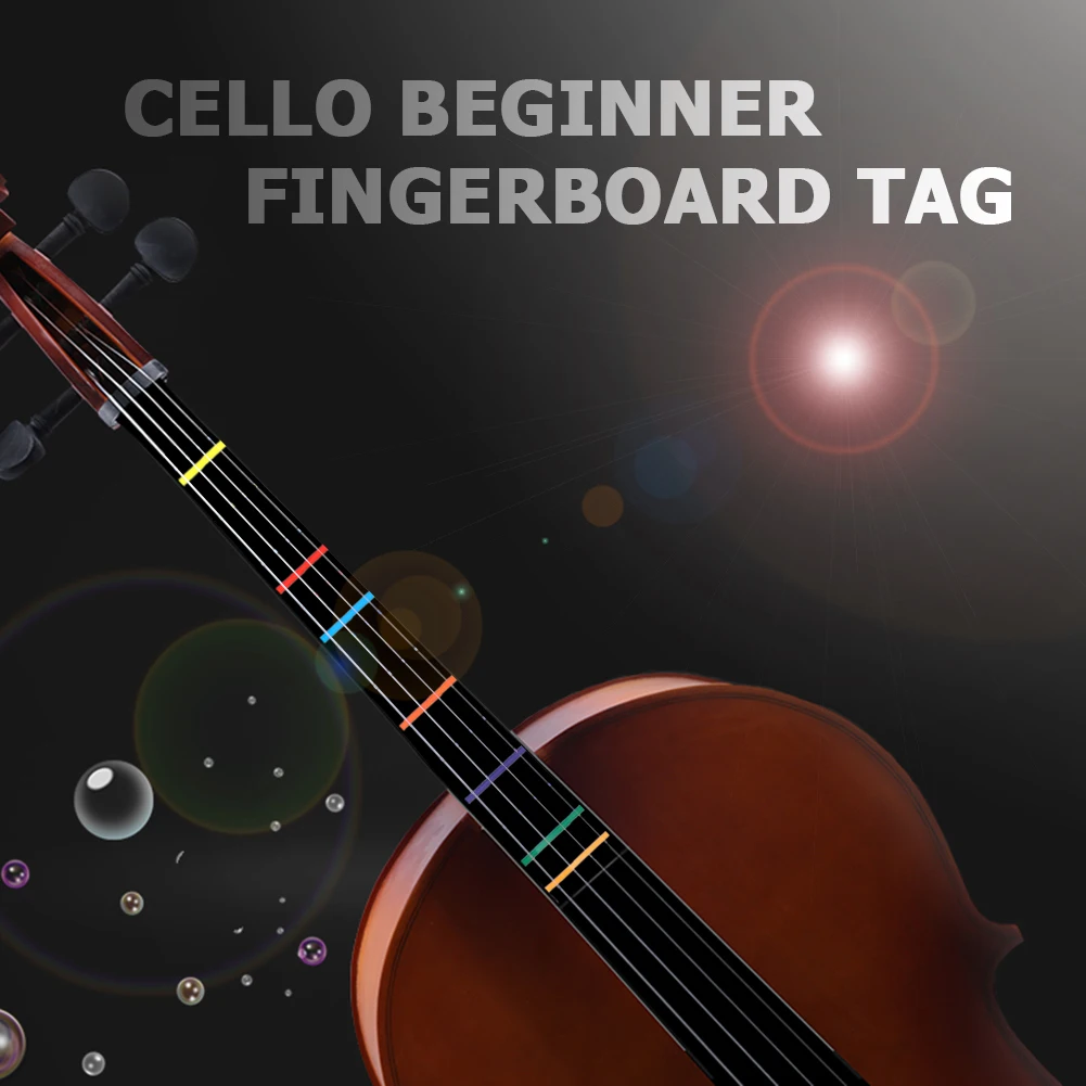 Cello Position Marker Decal Fingerboard Fret Guide Label Chart Beginner White Beginner Cello Sticker Accessories White