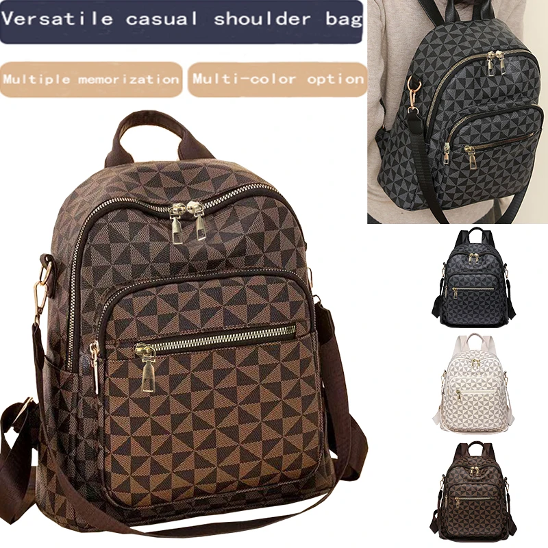 حقيبة ظهر كاجوال متعددة الألوان، متعددة الاستخدامات، متعددة الأقسام، نزهات يومية، عصرية وعملية