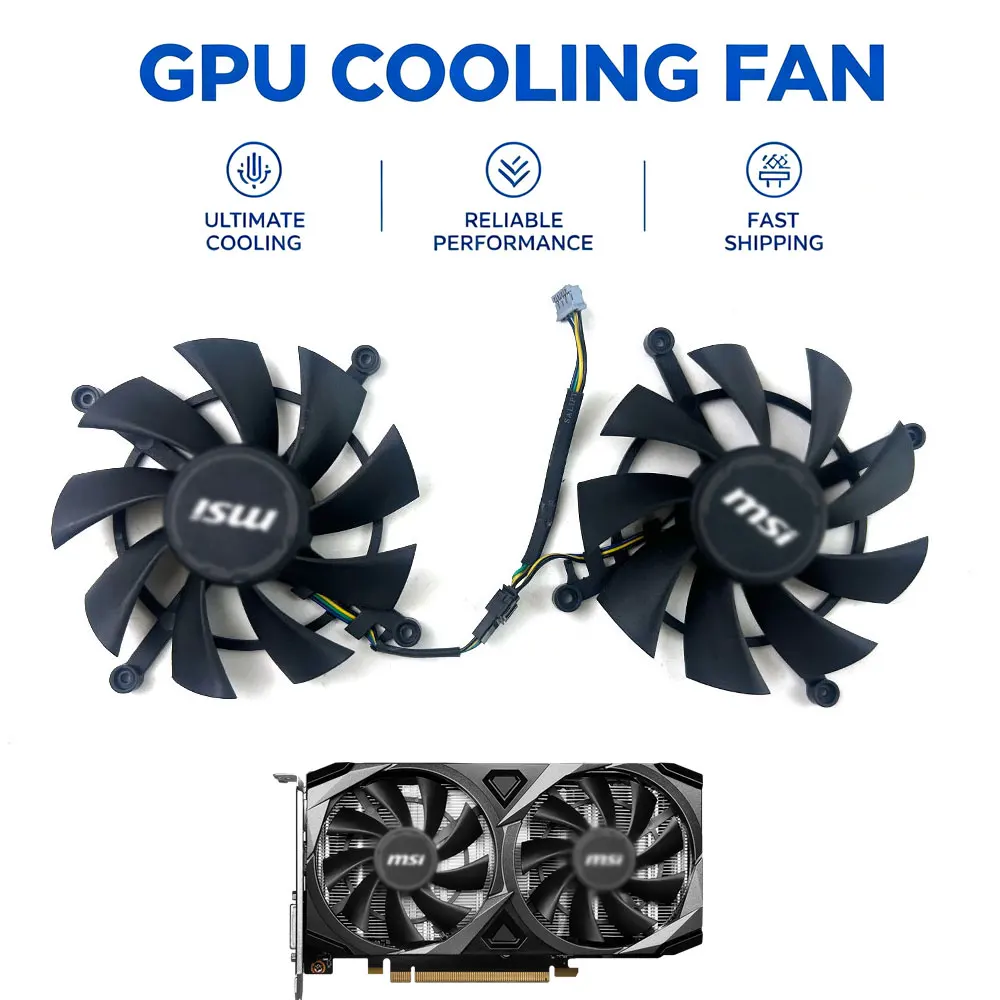 NEW Cooling Fan 83MM 4PIN HA9015H12SC-Z For MSI GeForce RTX 3050 VENTUS 2X XS 8G video card fans