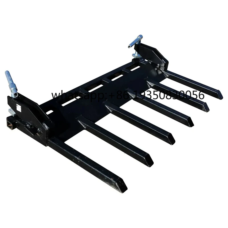 2026-Heavy  Tractor Skid Steer Pallet Bucket Fork Frame Attachment