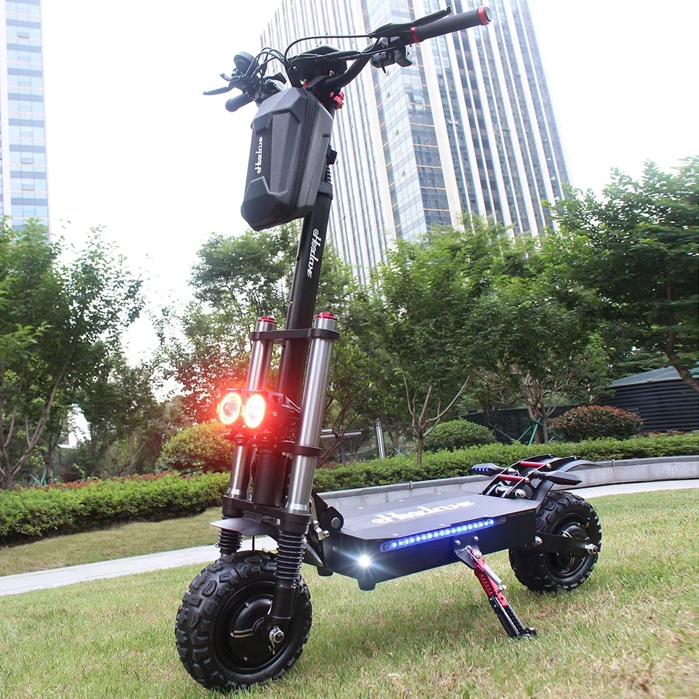 5600W-60V-27AH Dual Motor Adult Fast Electric Scooter Speed 100km/h Range 60km 11inch tyres Foldable Electric Scooter