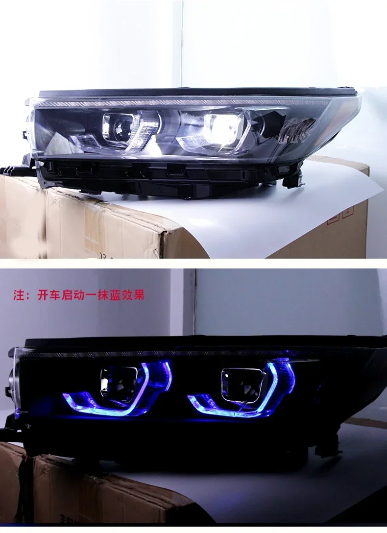 LED Headlight assembly For Toyota Highlander 2018-19 full led DRL daytime running light turn signal lamp Car accessories