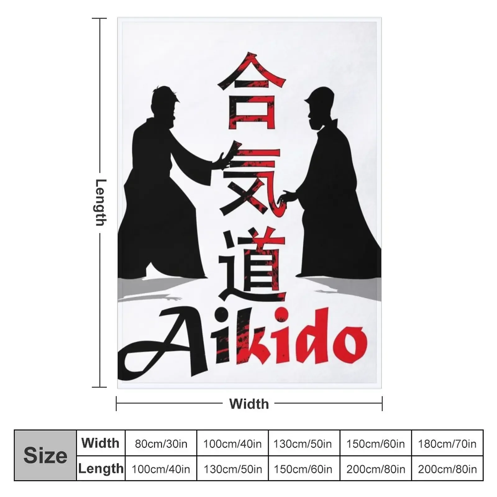 Aikido Throw Blanket Multi-Purpose blankets ands Blankets