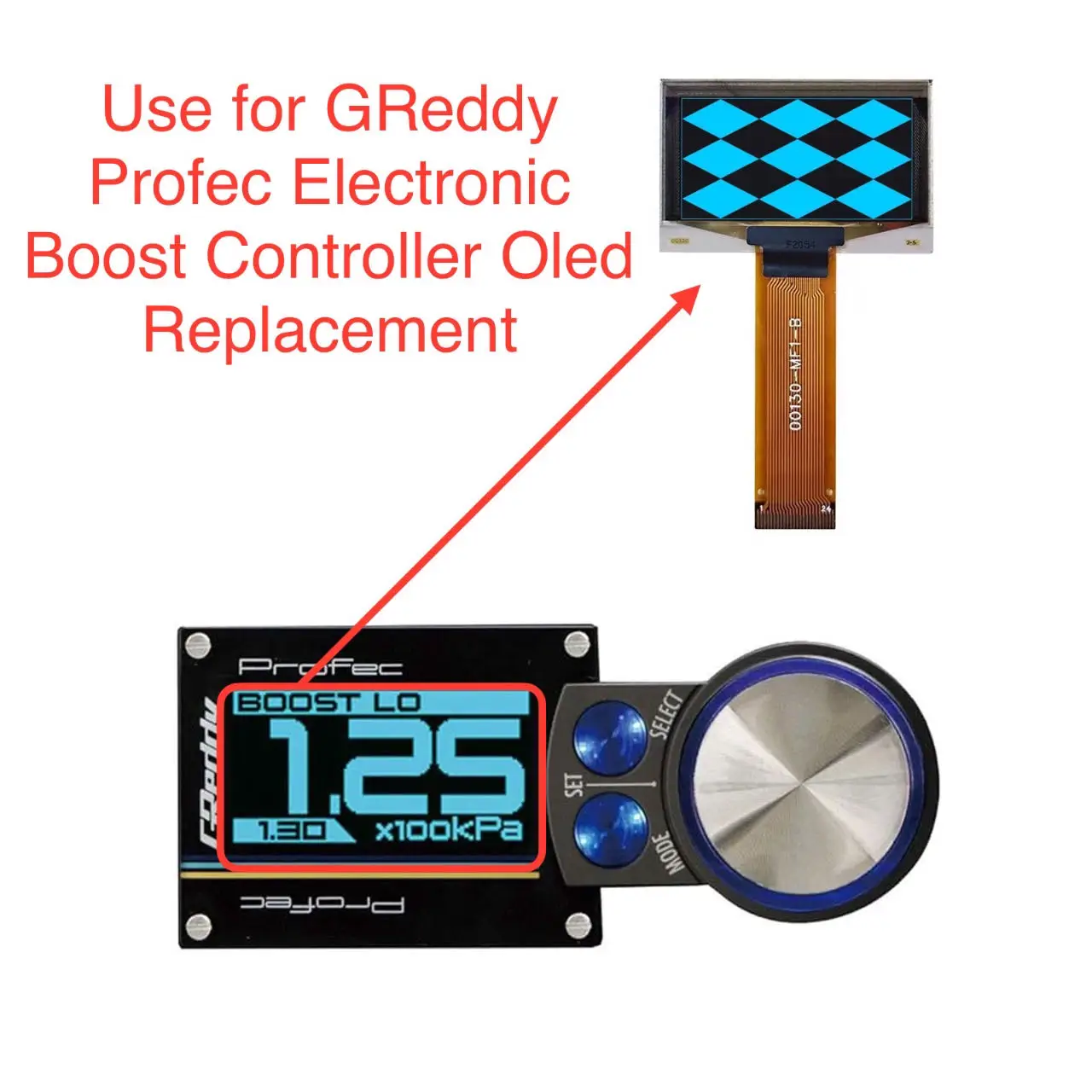 New GReddy Profec Electronic Boost Controller Screen Oled Lcd Display Replacement/Repair