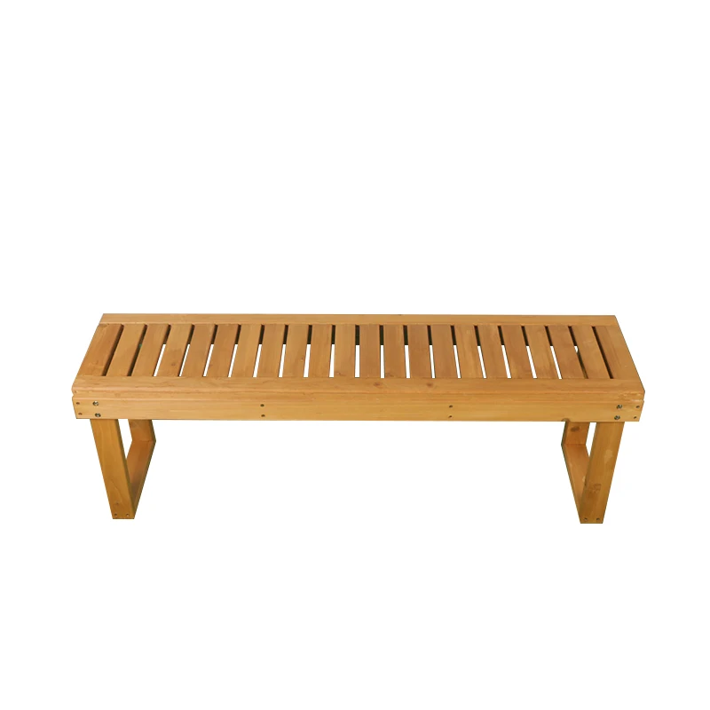 

Guaranteed quality Comfortable removable outdoor garden terrace Chinese fir bench