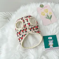 Cute Warm and Thickened Pet Puppy Clothes Cute Small Dog Schnauzer Cat Pomeranian Autumn and Winter