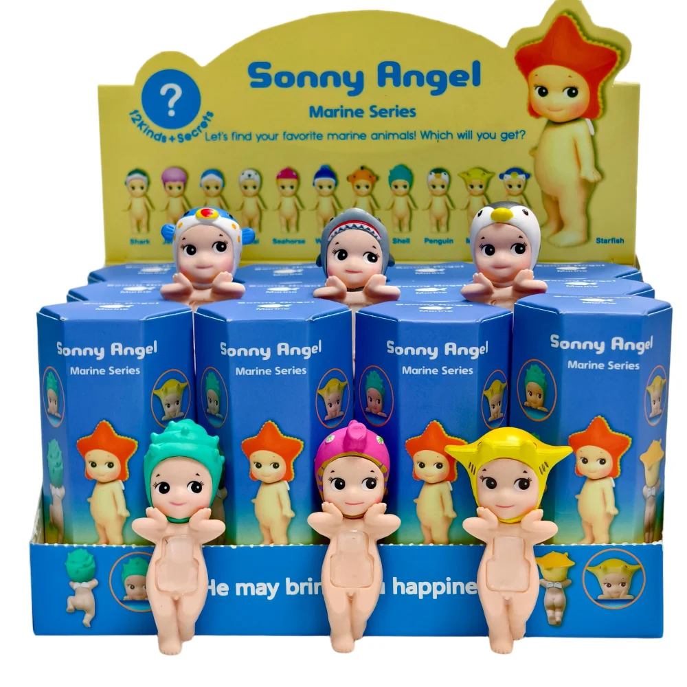 

Ocean Blind Box Cheek Support Hand-held Blind Box Set Car Desktop Ornament Sticky Mobile Phone Decoration Doll Model
