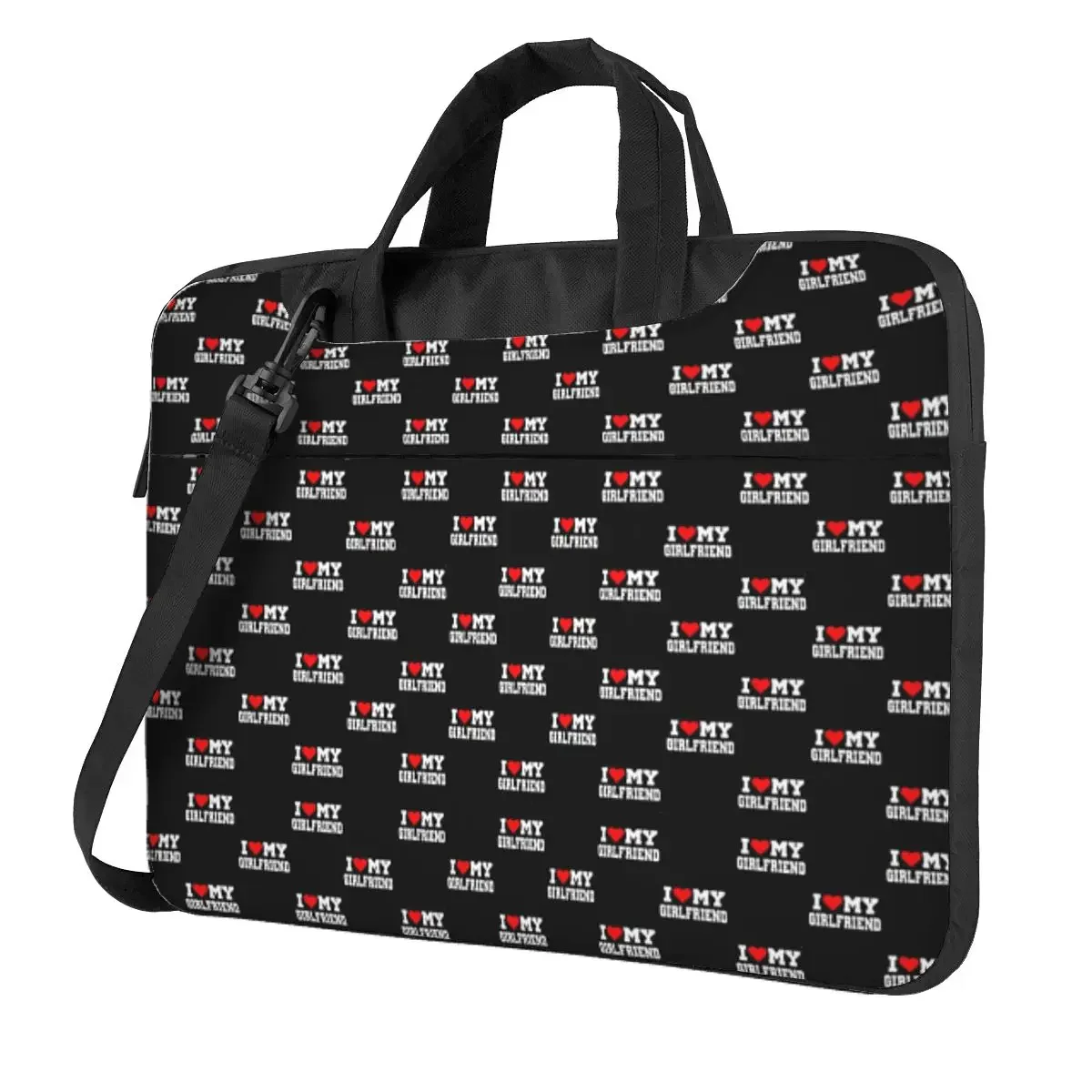 

I Love My Girlfriend Crossbody Laptop Bag Case Computer Bag Resistant Protective Notebook Pouch for Macbook Pro Lenovo
