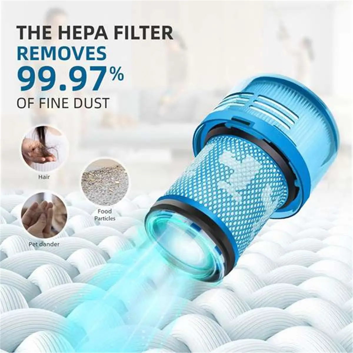 

(ABUB) Сменные HEPA-фильтры для пылесосов Dyson V12, V12 Detect, V12 Detect Slim, аксессуары, деталь 971517-01
