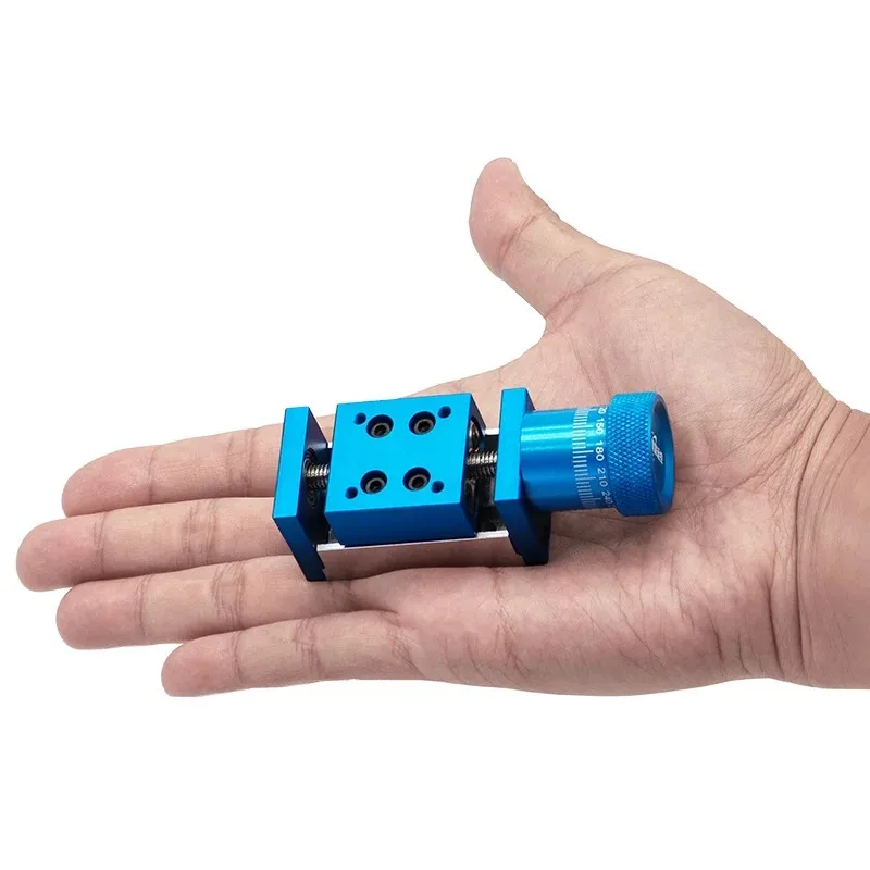 Manual Hand Slide Module Miniature Fine Adjusting Cross Screw Linear Guide Translation Displacement Lifting Platform