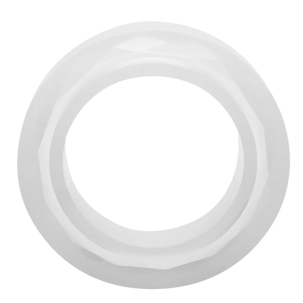 Diamond Shaped Surface Silicone Bracelet Mould White Round Resin Bangle Mould Silicone Epoxy Jewelry Mould DIY Jewelry Making