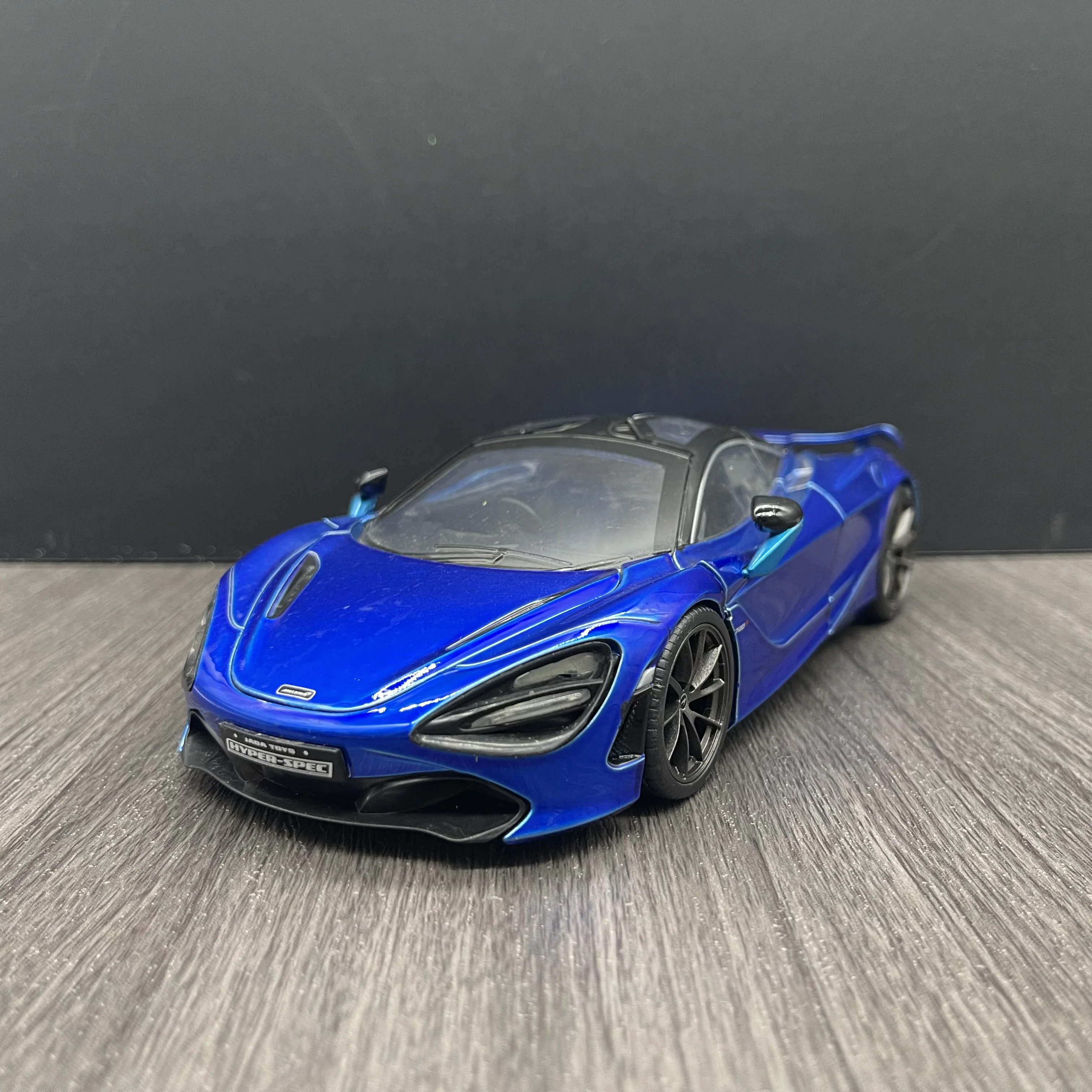 Jada Toy McLaren 720S Blue and Dark Blue with Black Top 1/24 Diecast Model Car Toys for Kids and Adults